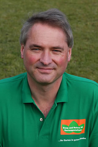 Ueli Reitze, eidg. dipl. Gärtnermeister, alleiniger Firmeninhaber der Firma Knop und Reitze AG, gegründet 1991.